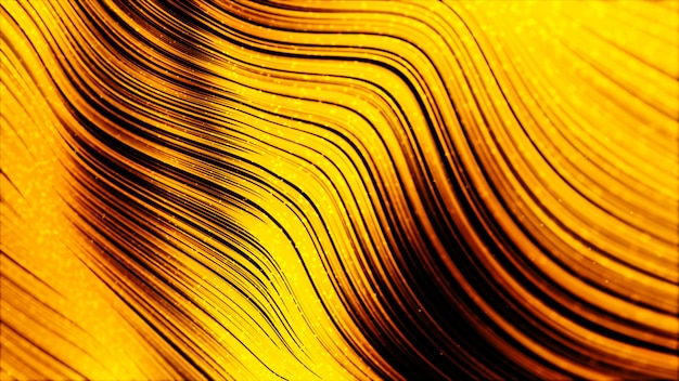 Fondo de onda de color oro abstracto digital para su negocio