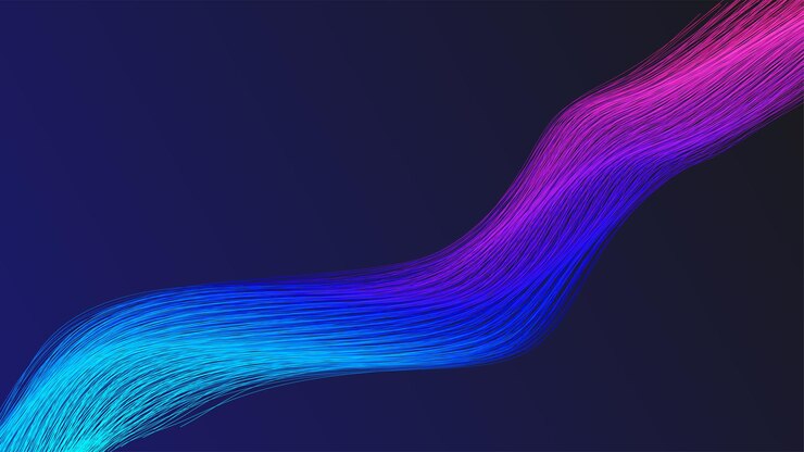 Foto fondo de onda de luz azul abstracto elemento de diseño de color de líneas onduladas suaves