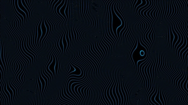 Fondo de onda de puntos azules abstractos Foto Premium