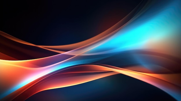 Fondo de onda tecnológica 3d papel tapiz de tecnología moderna IA generativa