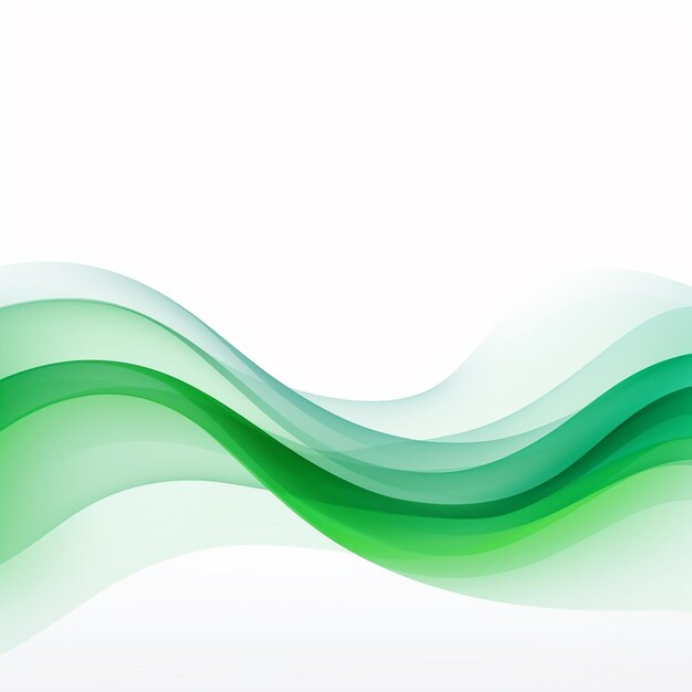 Foto fondo de onda verde abstracto con formas dinámicas