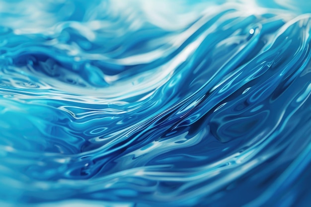 Un fondo de ondas abstractas azules