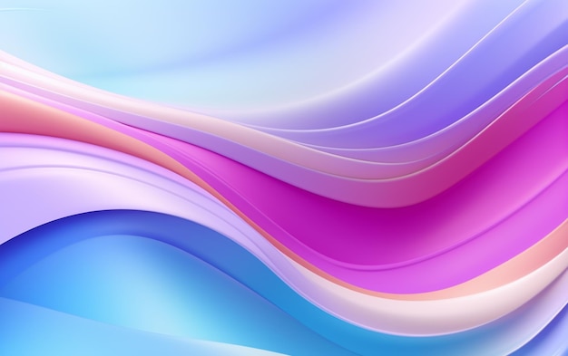 Fondo de ondas abstractas blancos colores pastel líneas líquidas abstractas blancos colores vibrantes suaves