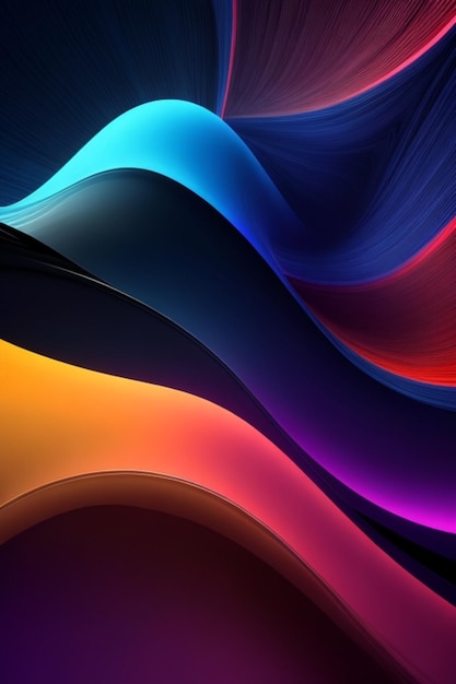 Fondo con ondas abstractas de colores