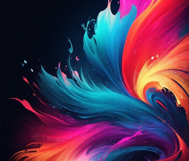 Fondo con ondas abstractas de colores