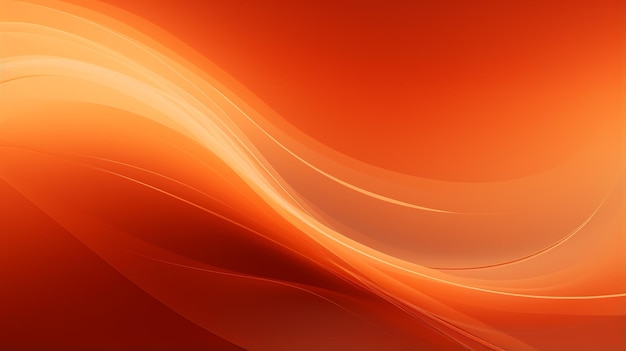 Fondo de ondas abstractas naranja en 3D