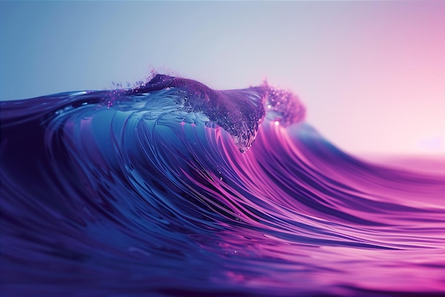 Fondo de ondas con azul y rosa