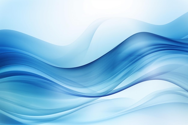 fondo de ondas azules abstractas con un efecto borroso suave generativo ai