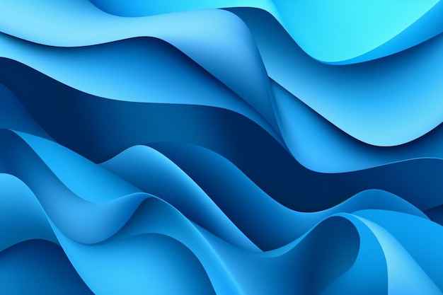 Fondo de ondas azules con un fondo azul.
