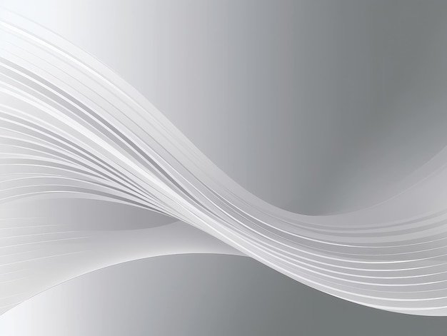 Fondo de ondas blancas abstractas Fondo 3d IA generativa