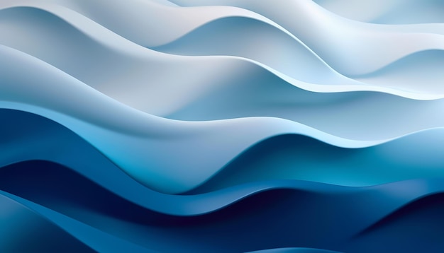 Fondo de ondas blancas y azules