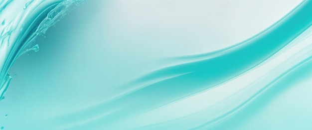 Fondo de ondas cianas suaves y líquidas