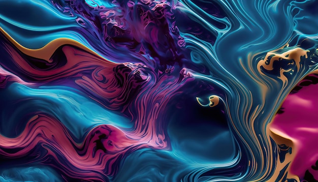 Fondo de ondas de color líquido