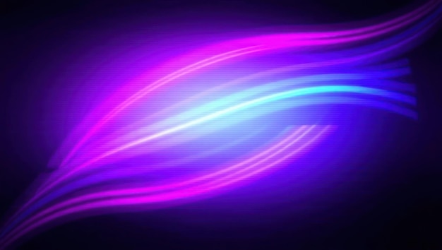 Fondo de ondas de luz de neón resplandeciente abstracto