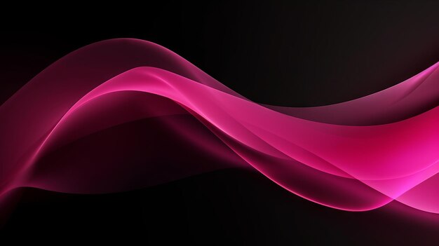 Foto fondo de ondas de neón de color rosa negro