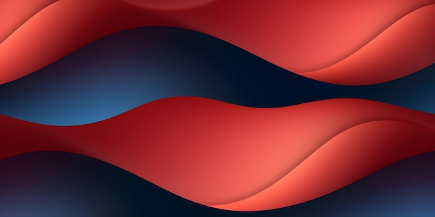 Fondo de ondas rojo y azul oscuro