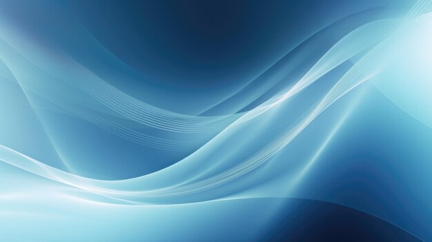 El fondo ondulado abstracto suave azul creativo AI generativo AIG21