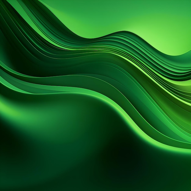 Foto fondo ondulado abstracto verde o textura verde o fondo geométrico abstracto verde