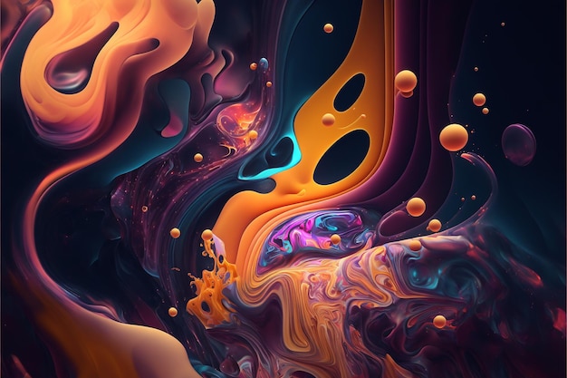 Foto fondo ondulado fluido colorido abstracto