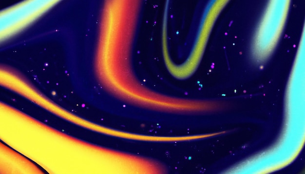 Fondo ondulado de fluido espacial de la galaxia para el diseño de y2k