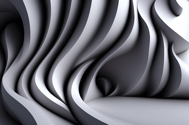 Fondo ondulado gris en 3D