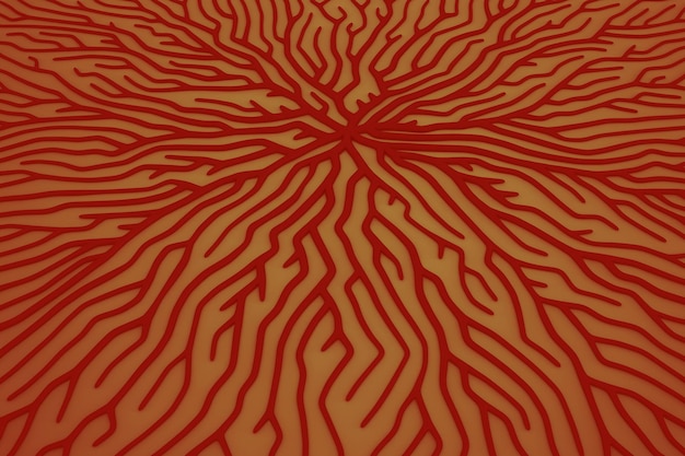 Fondo orgánico naranja 3d