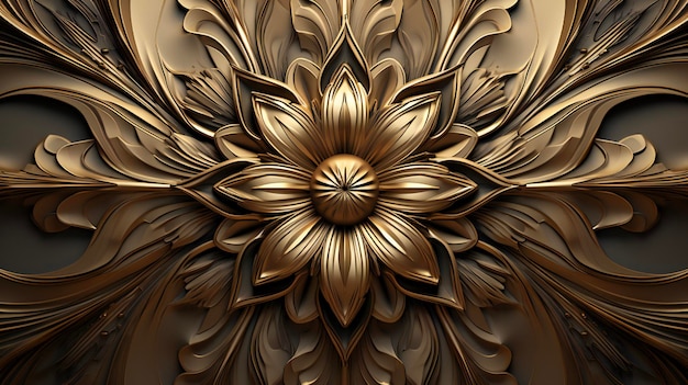 Fondo ornamental de lujo en 3D