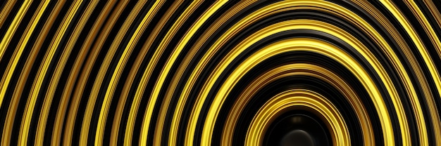 Fondo de oro abstracto renderizado 3D