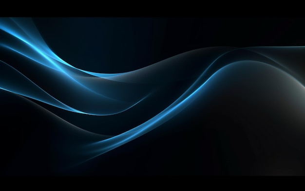 Fondo oscuro abstracto con líneas suaves y suaves