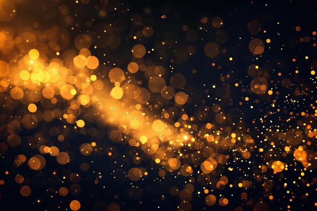 un fondo oscuro con brillo dorado y un fondo oscura