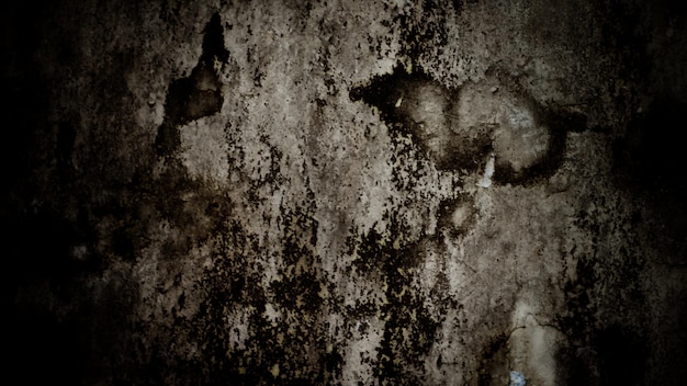Fondo oscuro de miedo Muro de hormigón negro oscuro fondo de halloween de miedo textura de cemento