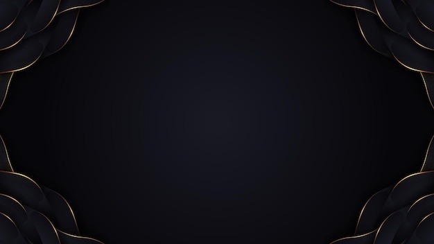Fondo oscuro con oro de lujo