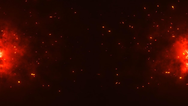 un fondo oscuro con un resplandor rojo en la oscuridad