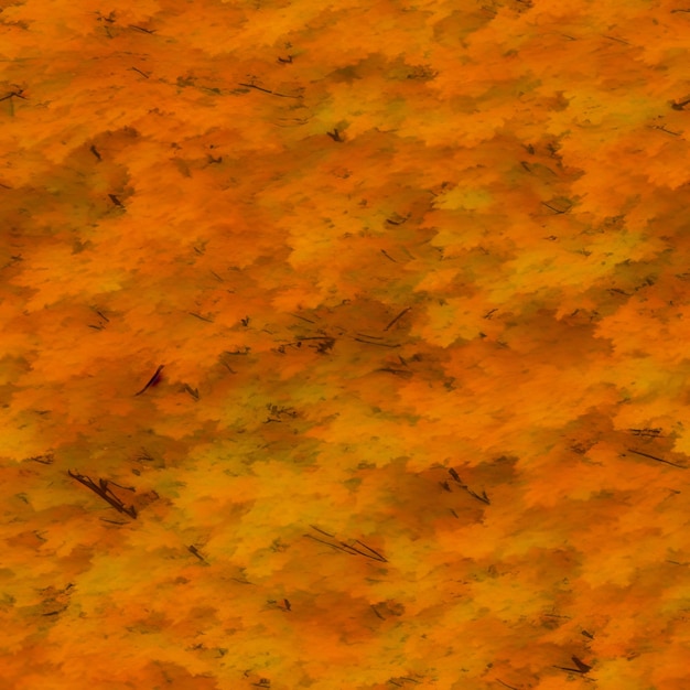 Fondo de otoño de hojas de árbol Textura sin costuras Arte digital