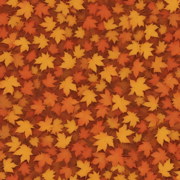 Fondo de otoño con hojas de arce ilustración vectorial