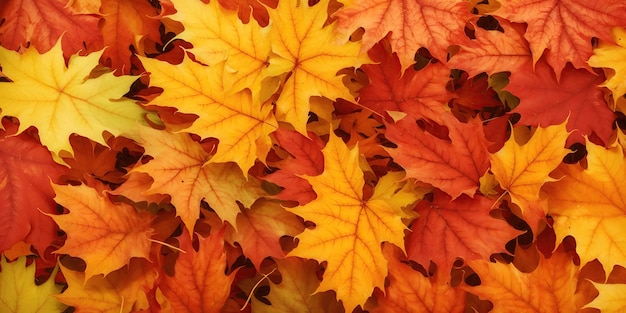 El fondo de otoño de las hojas coloridas en primer plano