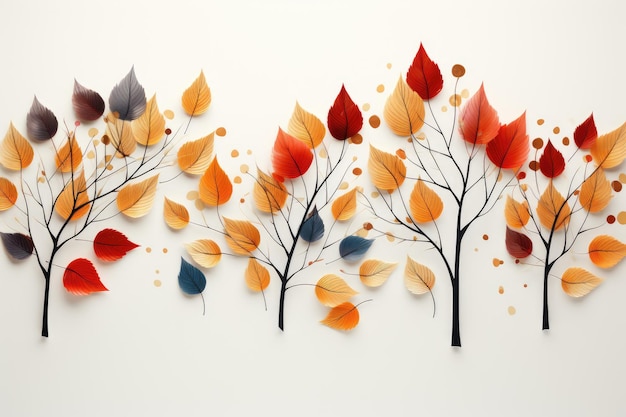 Fondo de otoño de hojas de otoño