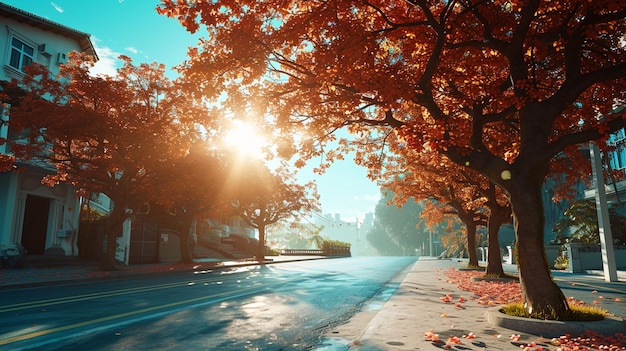 Foto el fondo de otoño natural colorido es el papel pintado uhd.