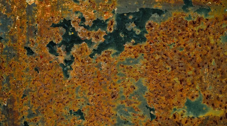 Foto fondo de óxido de metal, acero en descomposición, textura de metal con arañazos y grietas, pared de óxido, textura de óxido de hierro de metal viejo