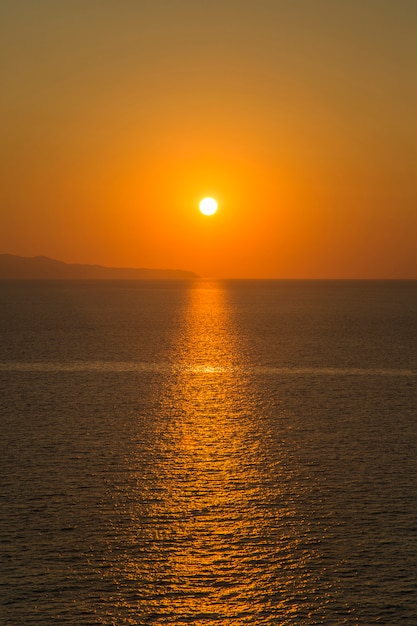 Fondo del paisaje al atardecer