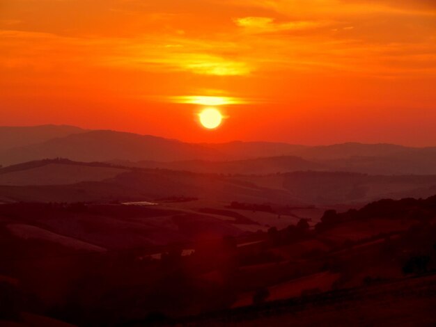 Fondo de paisaje de amanecer