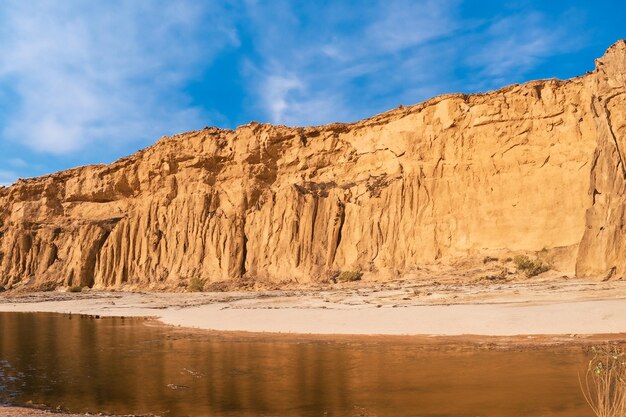 Foto el fondo del paisaje desértico