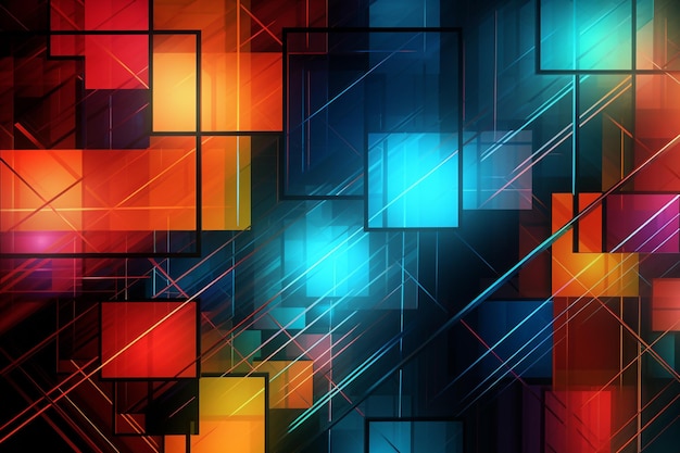 Fondo De Paisaje Lineal Dinámico Fondo Fusión Estilos Futuristas