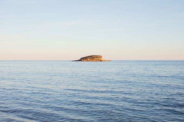 Fondo de paisaje de mar de isla