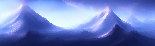 Fondo de paisaje de montaña con textura oscura mínima Fondo de pantalla moderno Ilustración de banner gráfico simple Panorama