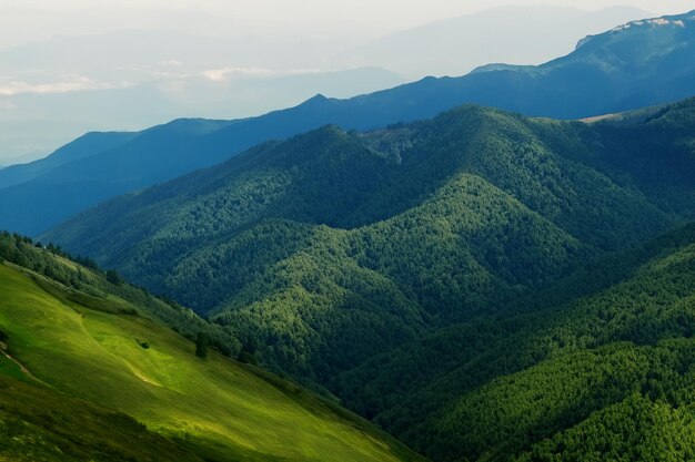 fondo del paisaje montañoso