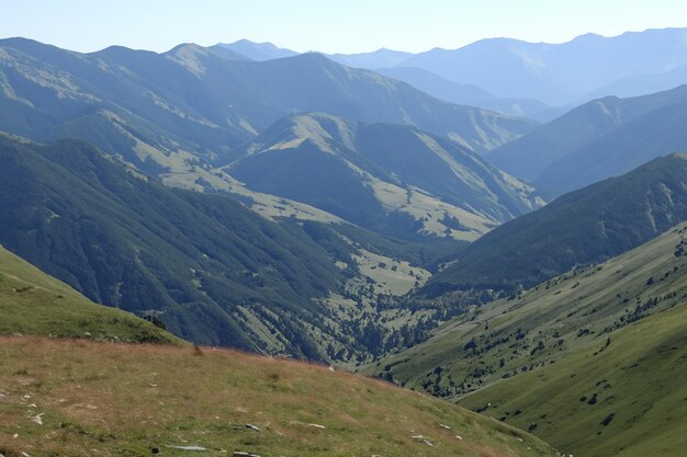 fondo del paisaje montañoso