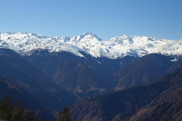 fondo del paisaje montañoso