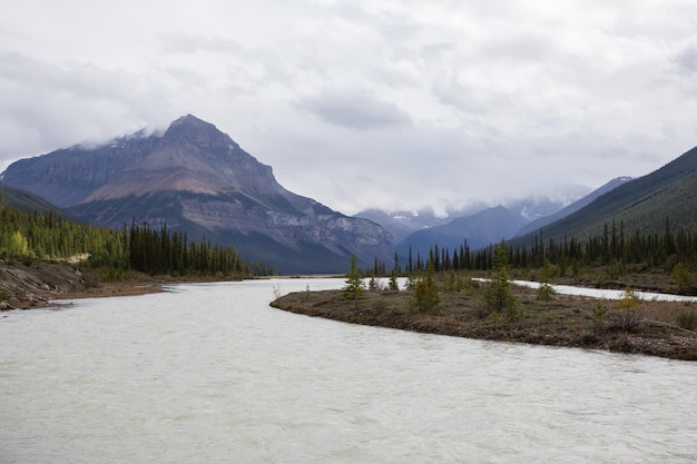 Fondo De Paisaje De La Naturaleza De Las Montañas Rocosas Canadienses