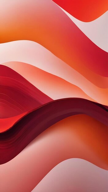 Fondo de panorama panorámico degradado abstracto rojo y naranja